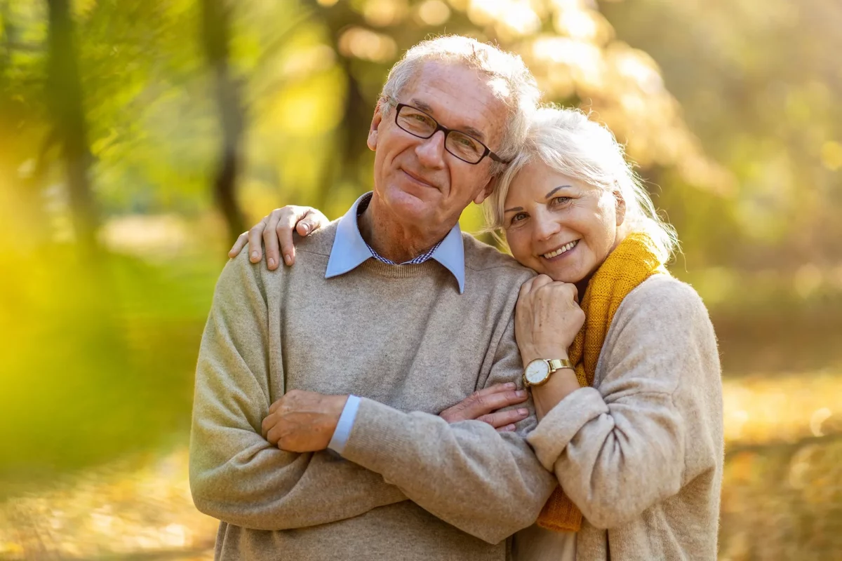 Porträt glückliches Paar