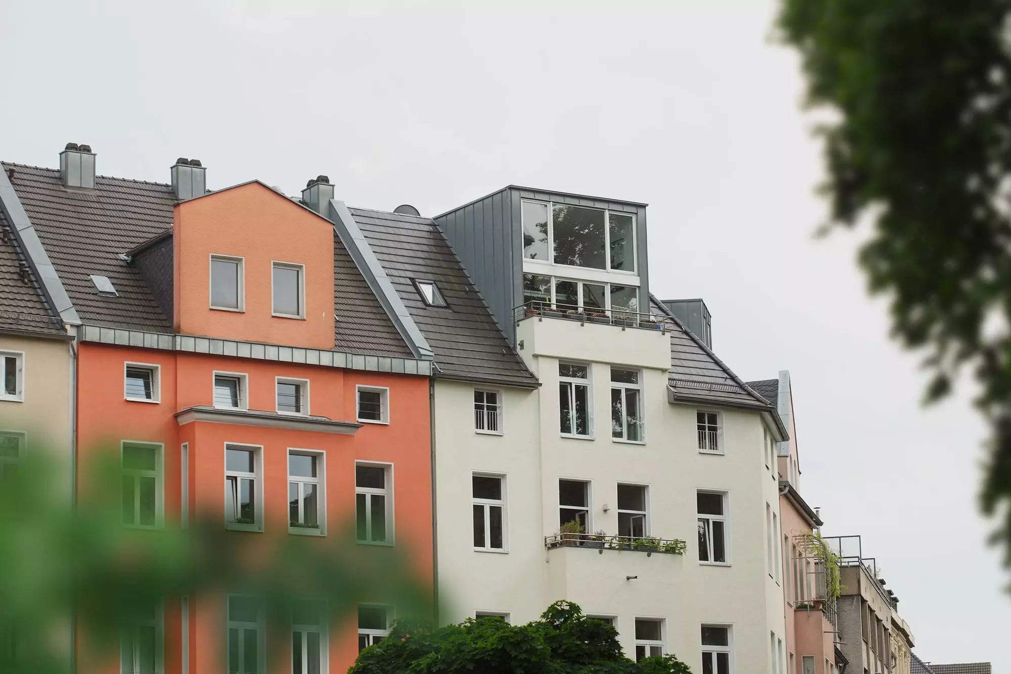 Häuserzeile in Wuppertal